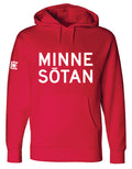 Minnesōtan Heavyweight Hoodie (Red)