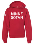 Minnesōtan Youth Midweight Hoodie (Red)
