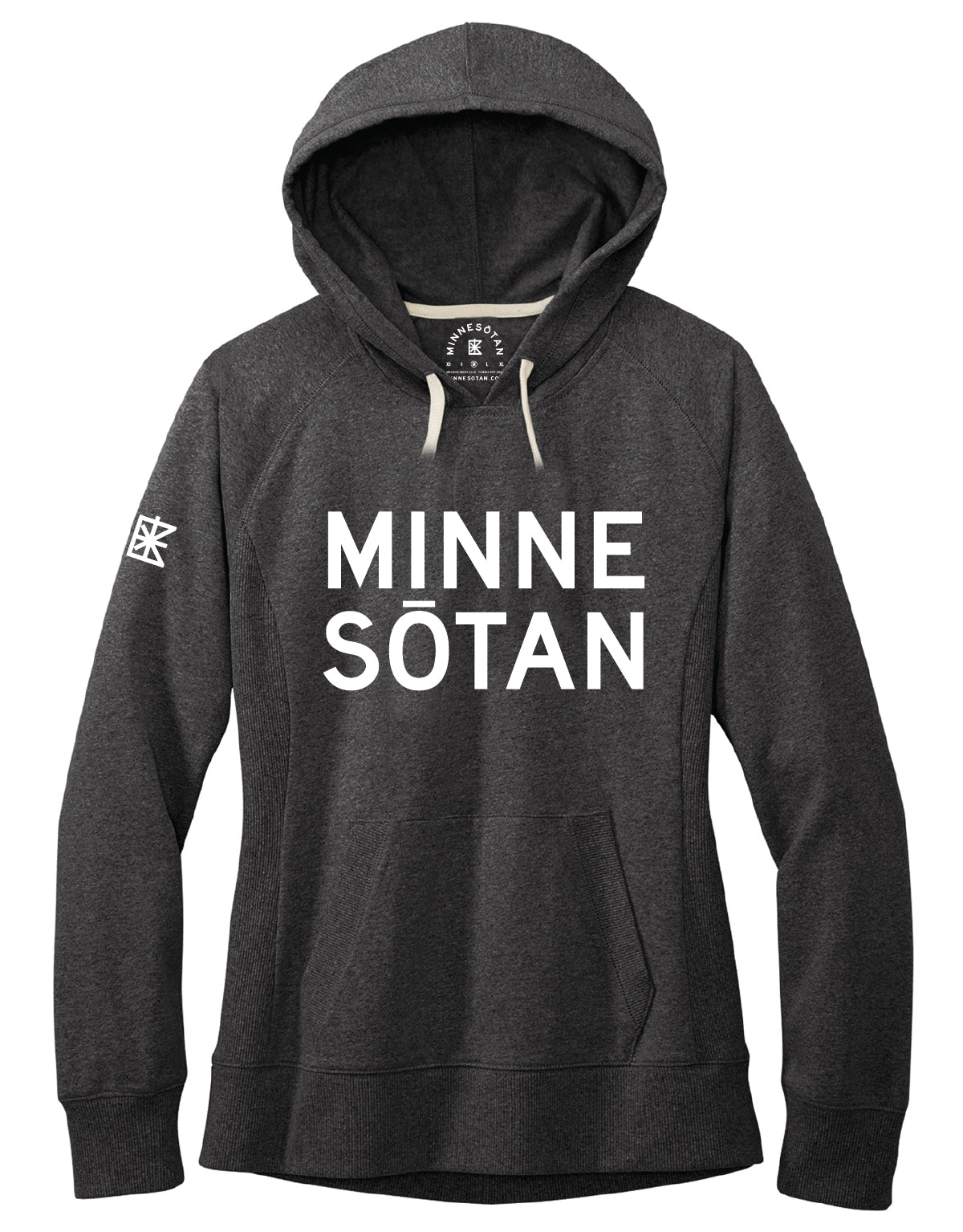 Minnesōtan Women's Re-Fleece Hoodie (Charcoal Heather)